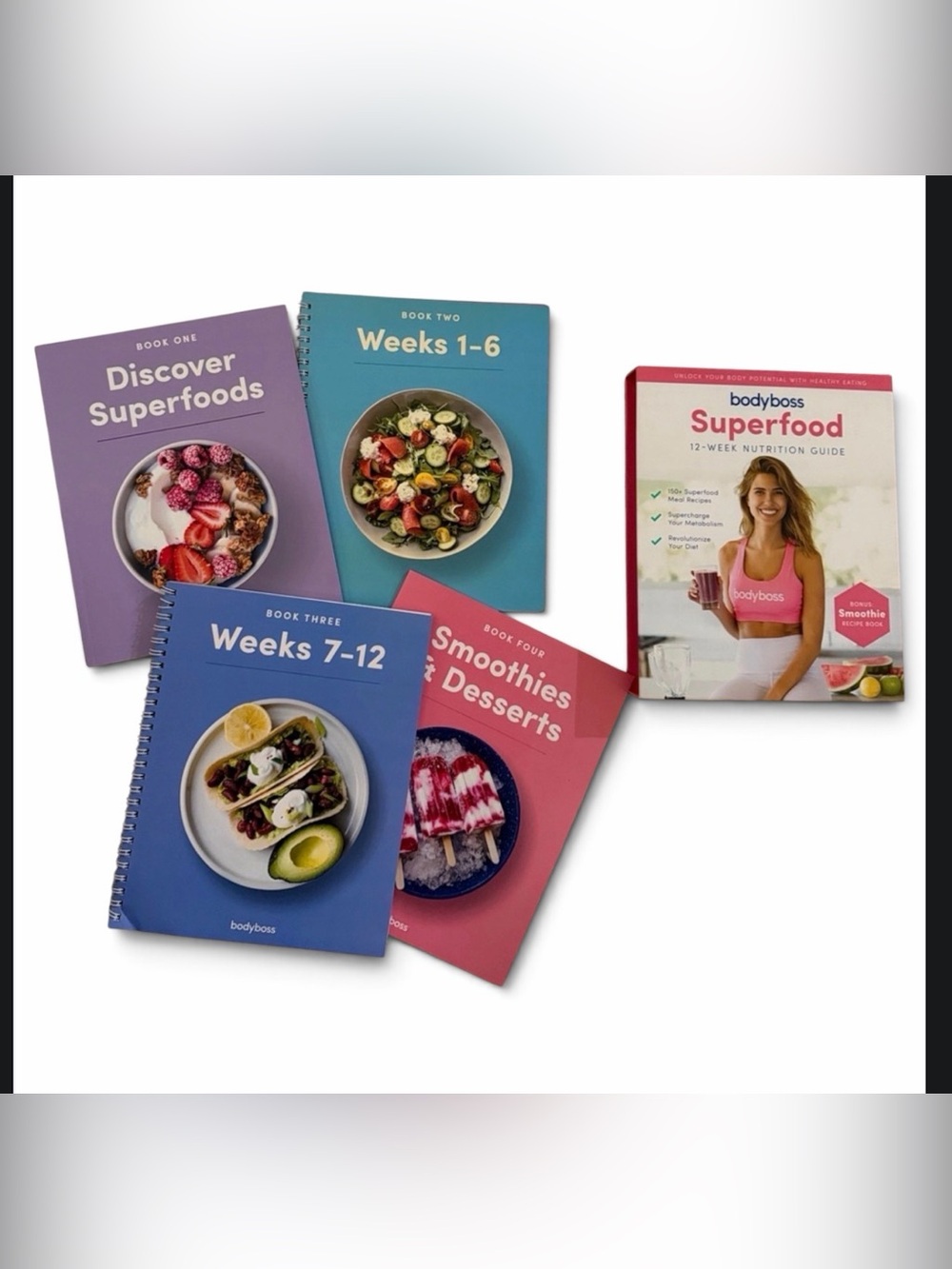 Boxed set , bodyboss Superfood 12 week nutrition guide books